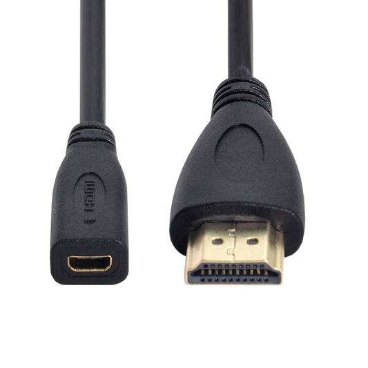 Chenyang 20cm Micro HDMI socket Female to HDMI Male adapter Cable for Tablet Cell Phone HD-026-AMDF