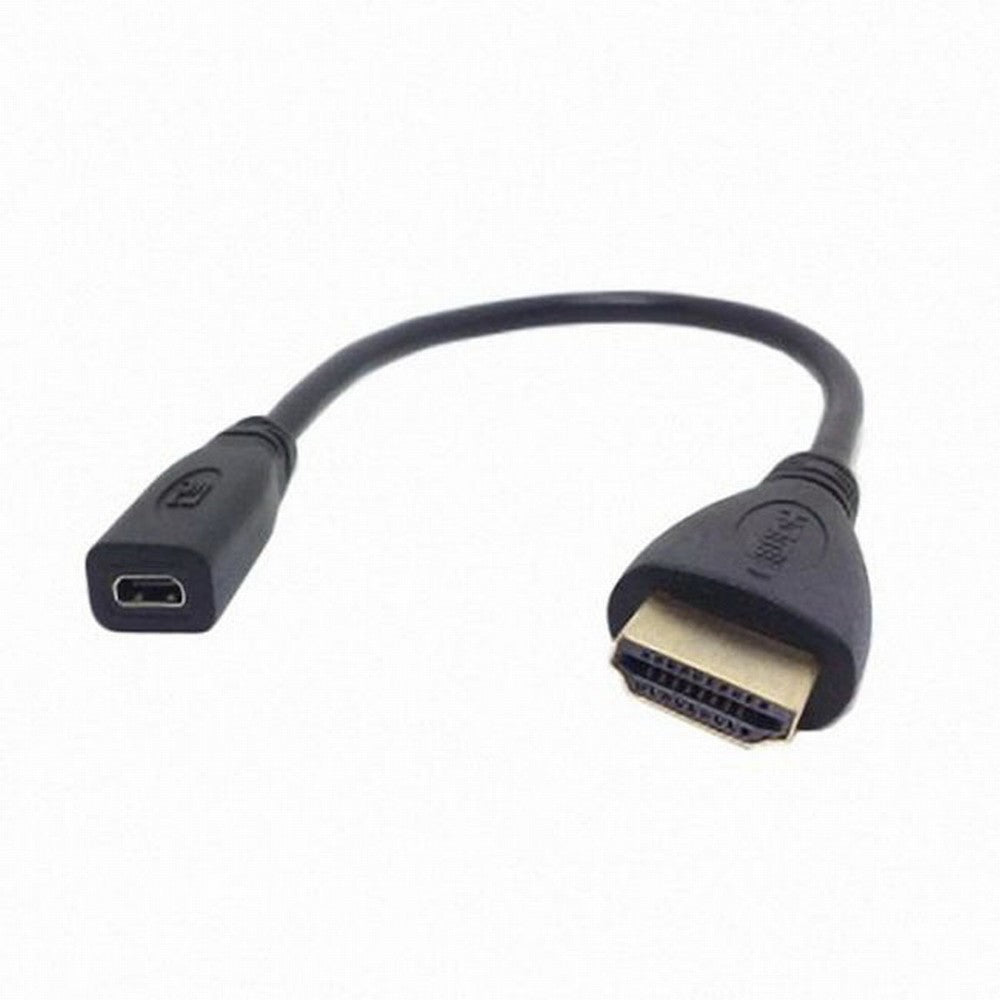 Chenyang 20cm Micro HDMI socket Female to HDMI Male adapter Cable for Tablet Cell Phone HD-026-AMDF