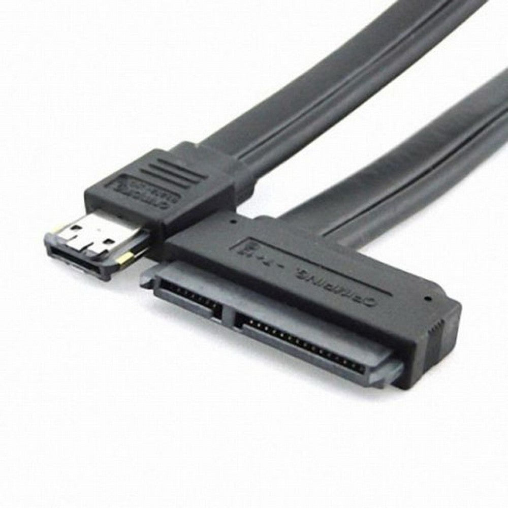 Chenyang 50cm Dual Power 12V and 5V eSATAp Power ESATA USB 2.0 combo to 22Pin SATA cable for 2.5" 3.5" Hard Disk Drive SA-009