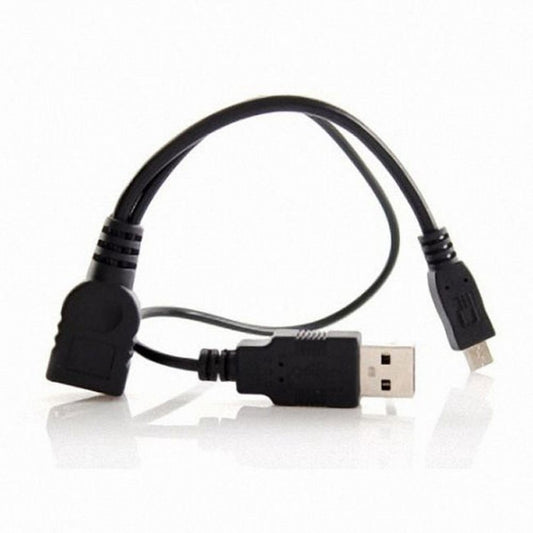 Chenyang Black Color Micro USB 2.0 OTG Host Flash Disk Cable with USB power for Galaxy S3 i9300 S4 i9500 Note2 Note3 S5 U2-165