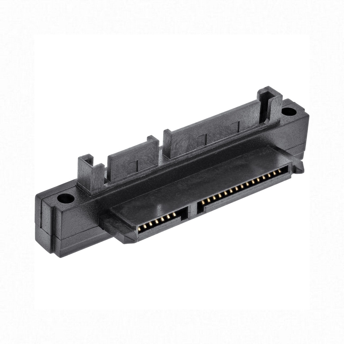 Chenyang 90 Degree Down Angled SATA 22Pin 7+15 Male to SATA 22P Female Extension Convertor Adapter SA-121-DN