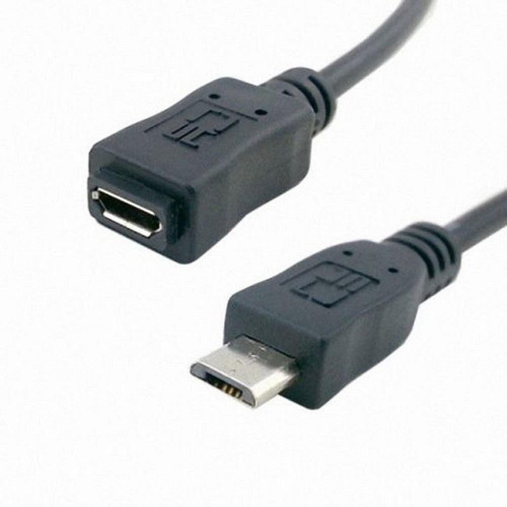 Chenyang 5ft Full Pin Connected Micro USB 2.0 Type 5Pin Male to Female Cable for Tablet Phone MHL OTG Extension U2-096-BK-1.5M