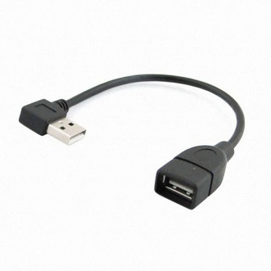 Chenyang 90D Left Angled Type USB 2.0 A Male to USB Female M/F Extension Cable CC-U2-002-LE