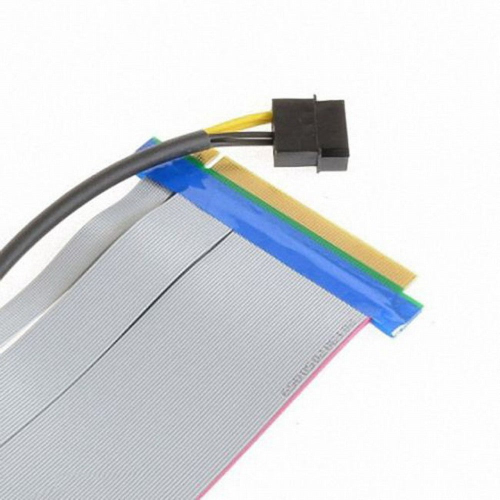 Chenyang PCI-E Express 16X to 16x Riser Extender Card with Molex IDE Power Ribbon Cable 20cm EP-074