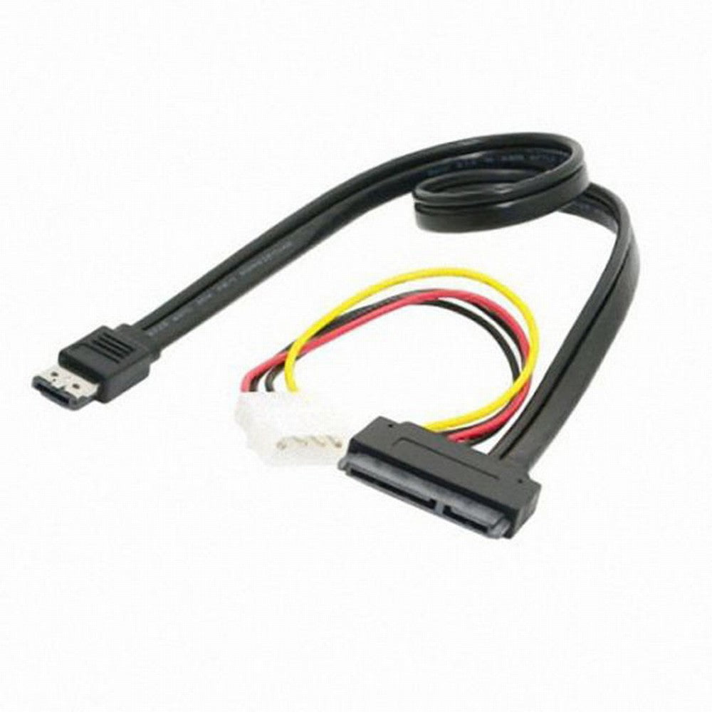 Chenyang 50cm eSATAp Power ESATA Combo to SATA 22pin IDE 4pin 5V 12V for 3.5" 2.5" Hard Disk Data Cable SA-087