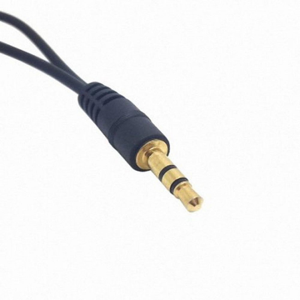 Chenyang 3.5mm Stereo Male to Double 3.5mm Female Audio Headphone Y Splitter Cable with Volume Control Switch CA-010