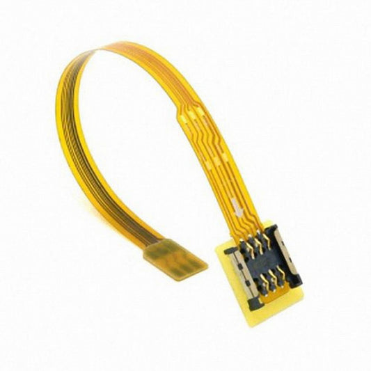 Chenyang Micro SIM Card to Nano SIM Kit Male to Female Extension Soft Flat FPC Cable Extender 10cm EP-083