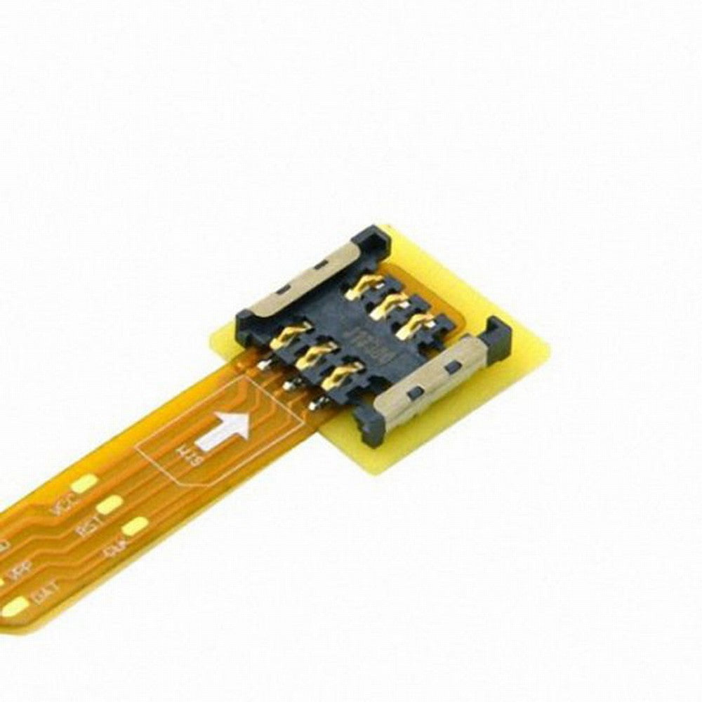 Chenyang Micro SIM Card to Nano SIM Kit Male to Female Extension Soft Flat FPC Cable Extender 10cm EP-083