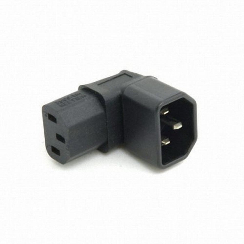 Chenyang IEC Male C14 to Down Right Angled 90 Degree IEC Female C13 Power Extension Adapter AC Converter PW-031-DN