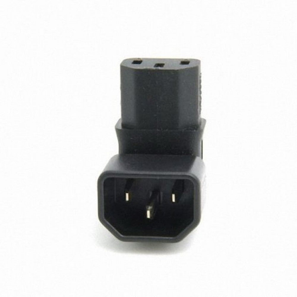 Chenyang IEC Male C14 to Down Right Angled 90 Degree IEC Female C13 Power Extension Adapter AC Converter PW-031-DN