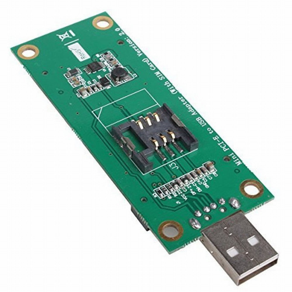 Chenyang Mini PCI-E Wireless WWAN to USB Adapter Card with SIM Card Slot Module Testing Tools EP-042