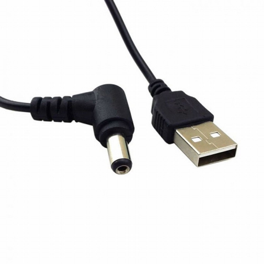 Chenyang USB 2.0 A Type Male to Right Angled 90 Degree 5.5 x 2.5mm DC 5V Power Plug Barrel Connector Charge Cable U2-154-RI