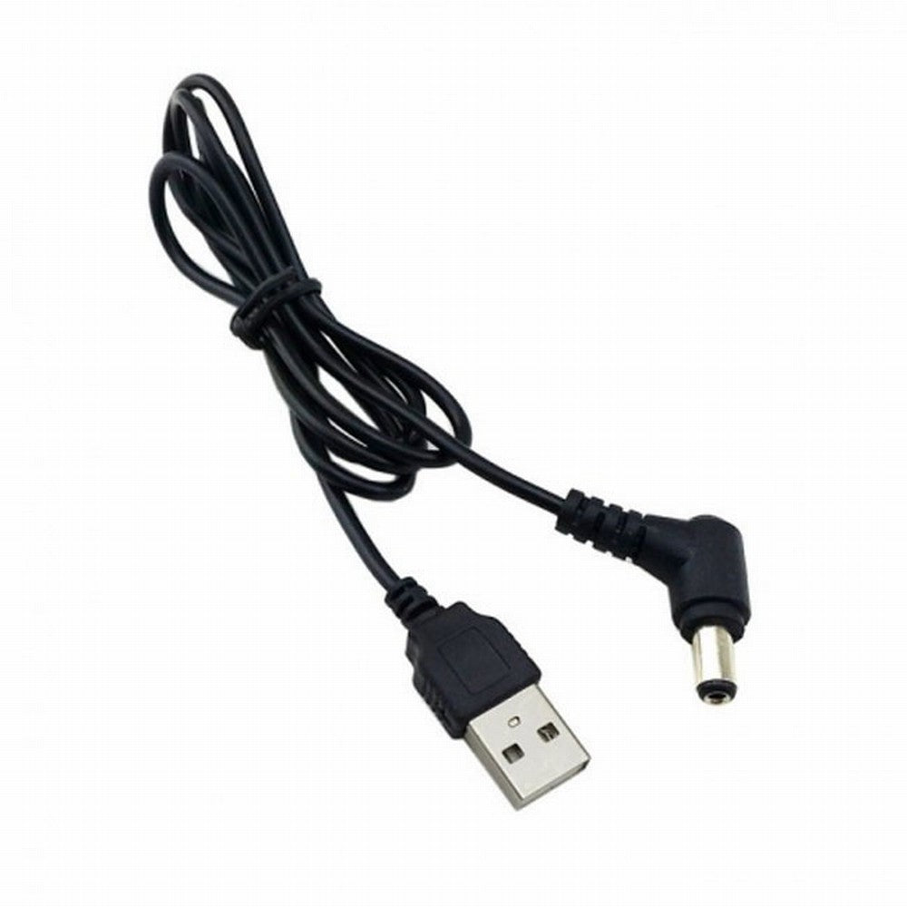 Chenyang USB 2.0 A Type Male to Right Angled 90 Degree 5.5 x 2.5mm DC 5V Power Plug Barrel Connector Charge Cable U2-154-RI