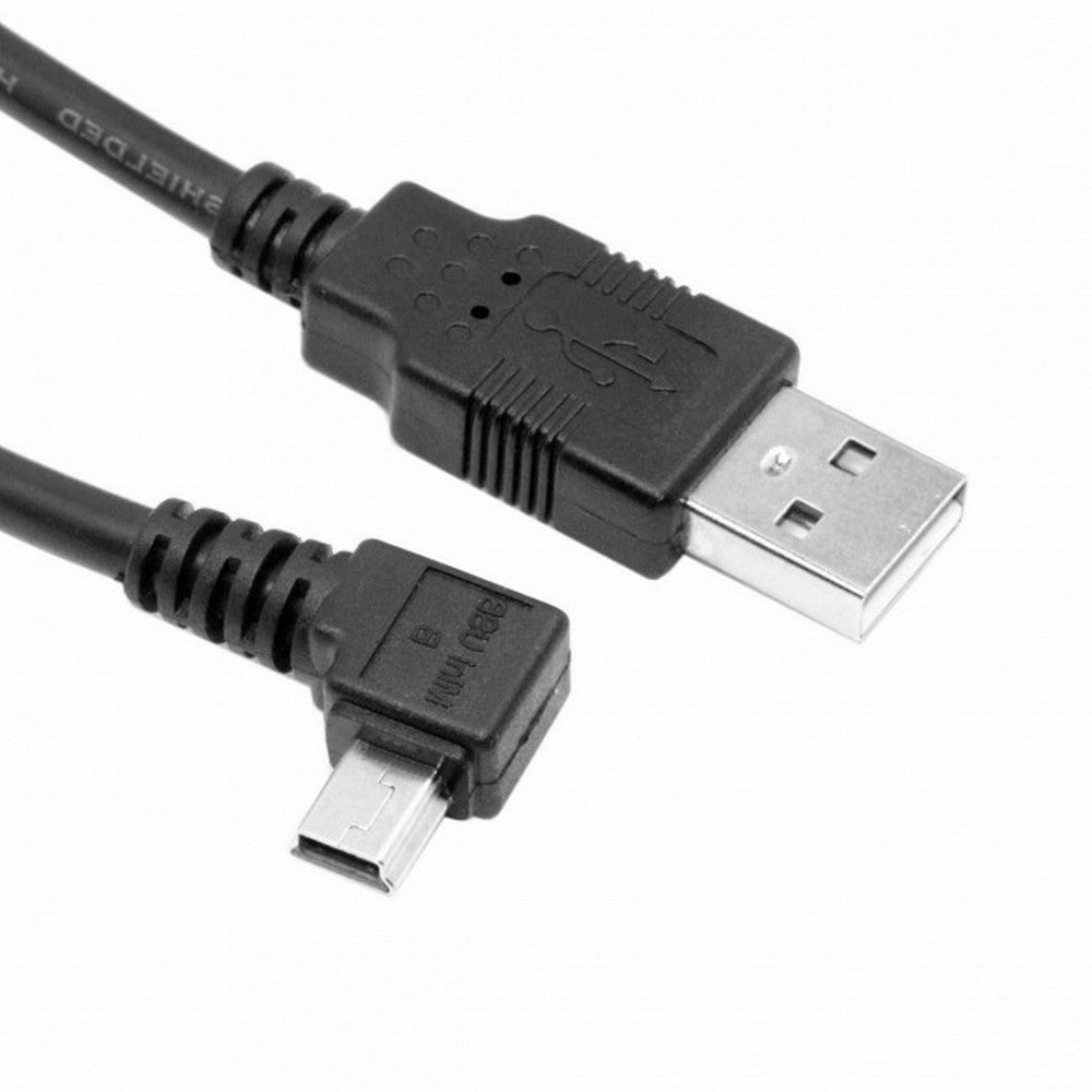 Chenyang Mini USB B Type 5pin Male Left Angled 90 Degree to USB 2.0 Male Data Cable 6ft 1.8m U2-057-LE-1.8M