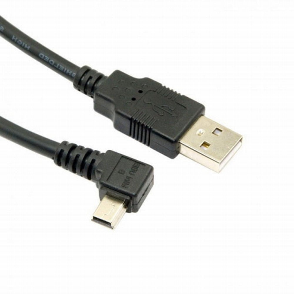 Chenyang Mini USB B Type 5pin Male Left Angled 90 Degree to USB 2.0 Male Data Cable 6ft 1.8m U2-057-LE-1.8M