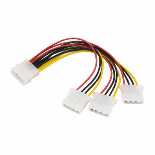 Chenyang IDE 4 Pin Male to 3 IDE Female Y Type Splitter Power supply Extension Cable 10cm for Hard Disk SA-086