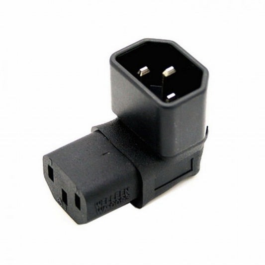 Chenyang IEC Male C14 to Up Direction Right Angled 90 Degree IEC Female C13 Power Extension Adapter AC Convertor PW-031-UP