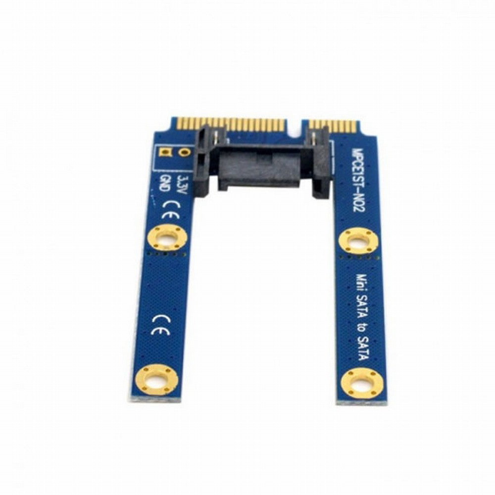 Chenyang 50mm Mini PCI-E mSATA SSD to Flat SATA 7pin Hard Disk Drive PCBA Extension Adapter SA-090