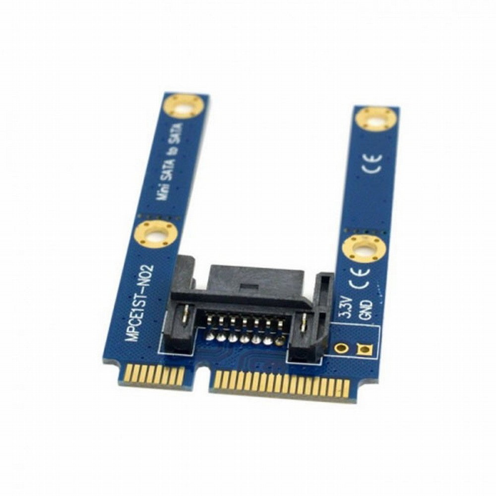 Chenyang 50mm Mini PCI-E mSATA SSD to Flat SATA 7pin Hard Disk Drive PCBA Extension Adapter SA-090