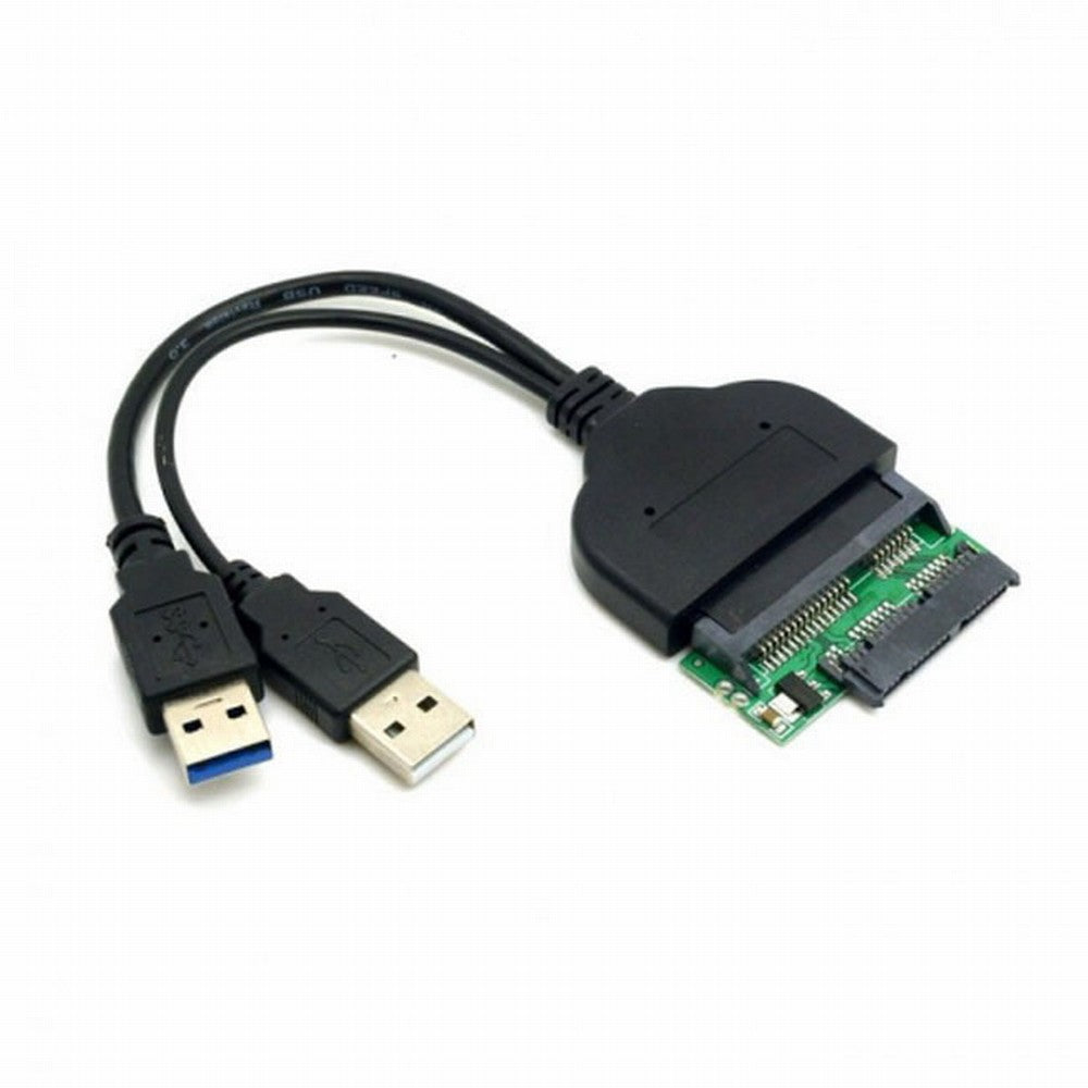 Chenyang 1set USB 3.0 to SATA 22Pin SATA to Micro SATA Adapter for 1.8" 2.5" Hard Disk Driver With Extral USB Power Cable U3-067+SA-076