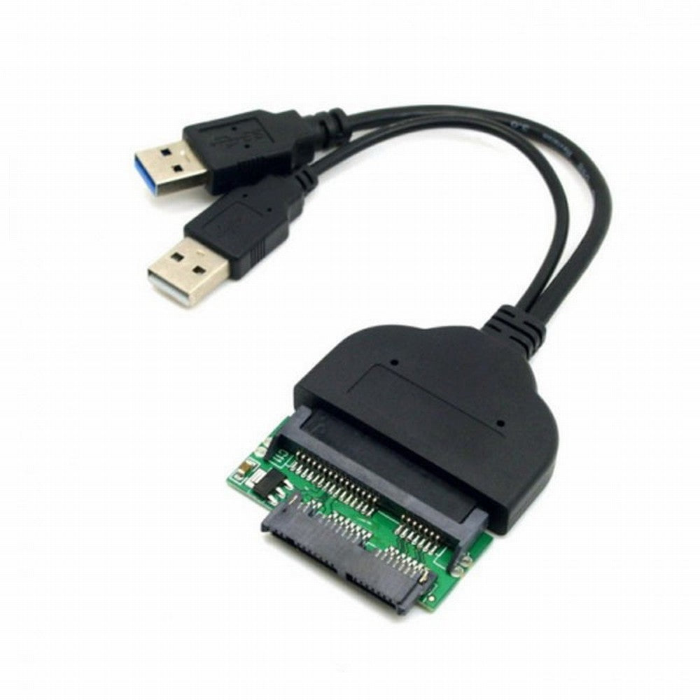 Chenyang 1set USB 3.0 to SATA 22Pin SATA to Micro SATA Adapter for 1.8" 2.5" Hard Disk Driver With Extral USB Power Cable U3-067+SA-076