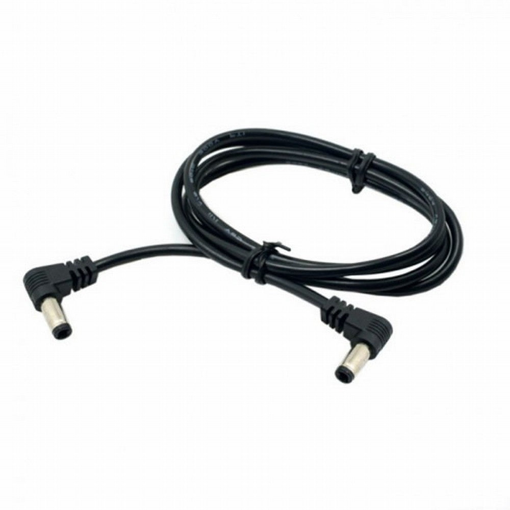 Chenyang DC Power 5.5 x 2.1mm / 2.5mm Male to 5.5 2.1/2.5mm Male Plug Cable Right Angled 90 Degree 60cm PW-051