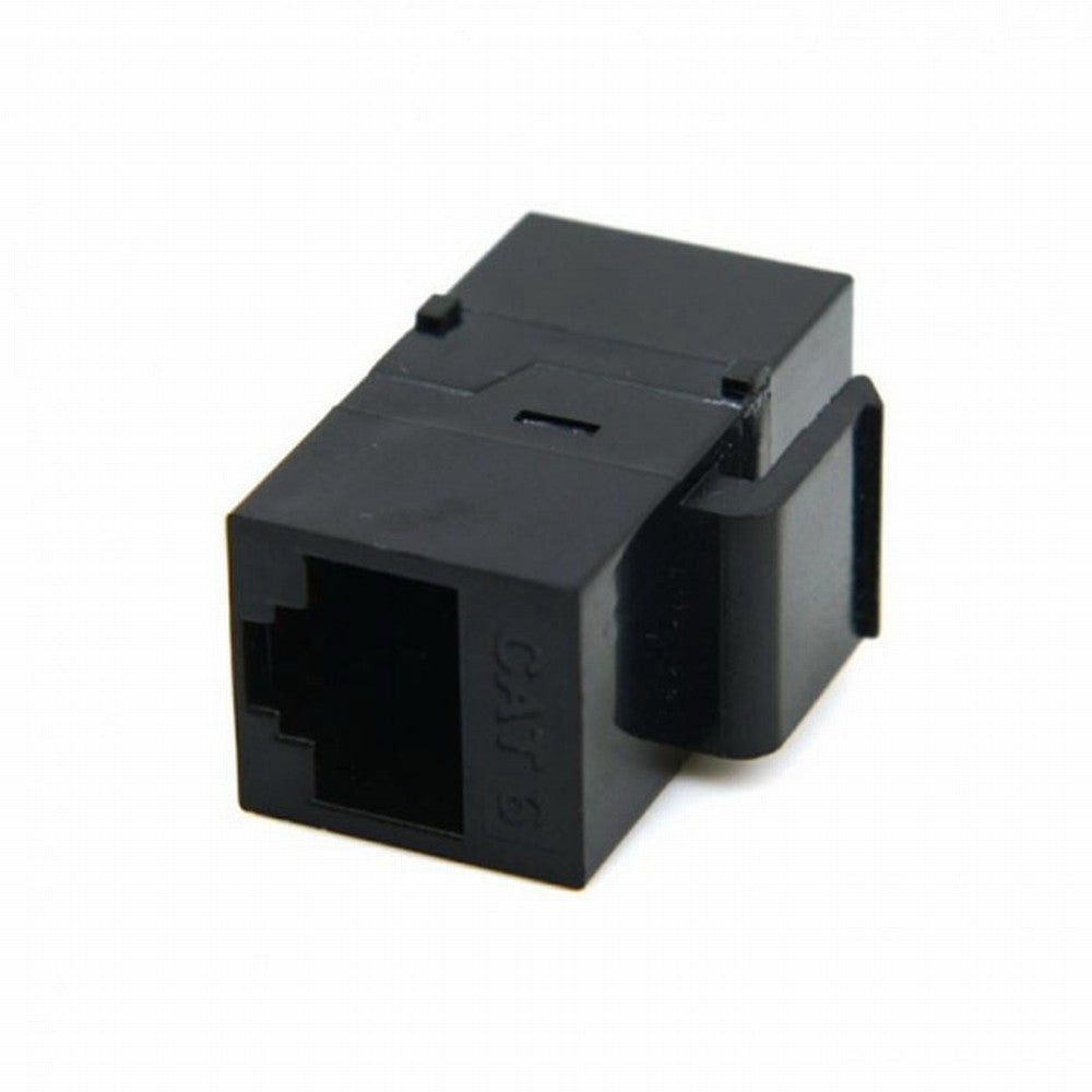 Chenyang UTP CAT6 Keystone Coupler RJ45 Female to Female UTP CAT6 Keystone inline Coupler Black UT-007-CAT6