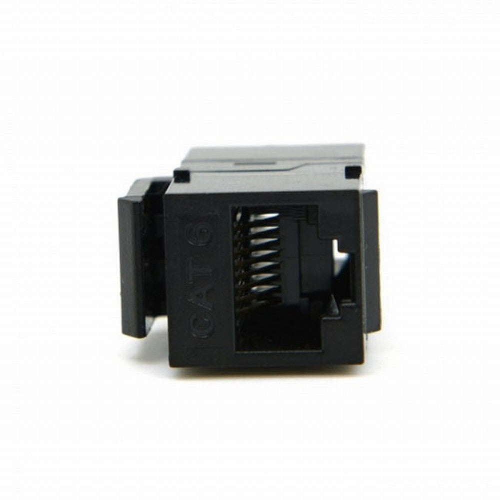 Chenyang UTP CAT6 Keystone Coupler RJ45 Female to Female UTP CAT6 Keystone inline Coupler Black UT-007-CAT6