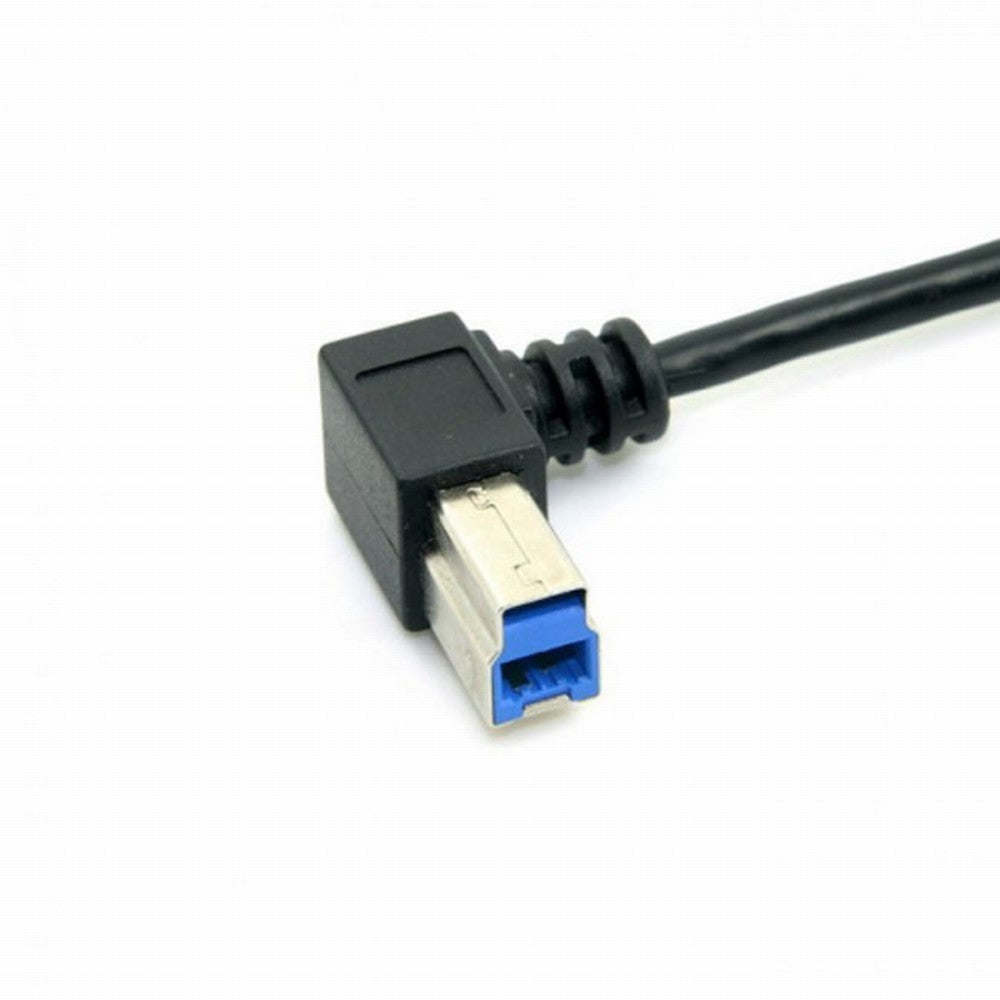 Chenyang USB 3.0 Back Panel Mount B Type Female To Right Angled 90 Degree B Type Male Extension cable 0.5m U3-092-RI