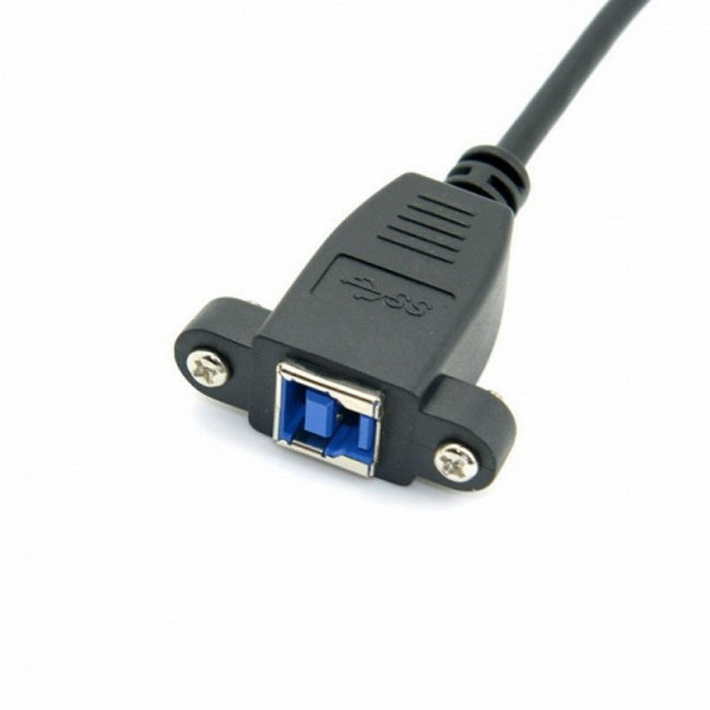 Chenyang USB 3.0 Back Panel Mount B Type Female To Right Angled 90 Degree B Type Male Extension cable 0.5m U3-092-RI