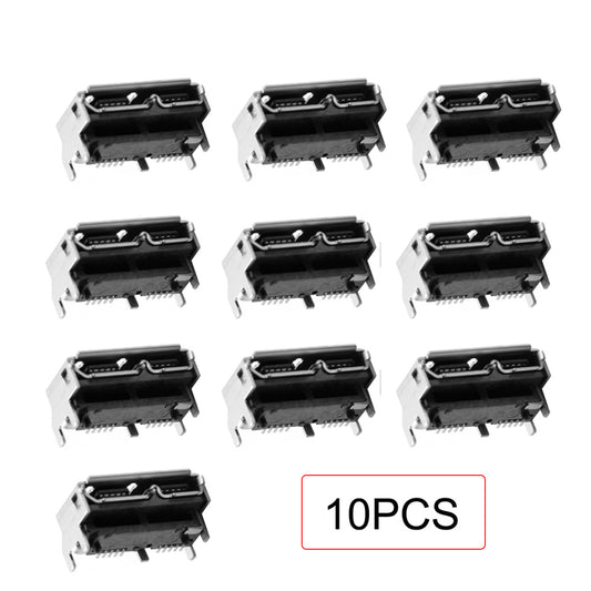 Chenyang 10pcs Micro USB 3.0 10pin Female Socket Receptacle Board Mount SMT Type 5.2mm Height for Samsung Toshiba USB Hard Disk CN-002-10PCS