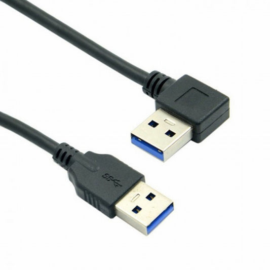 Chenyang 90 Degree Right Angled USB 3.0 A Type Male to Straight A Type Male Data Cable 40cm U3-069-RI