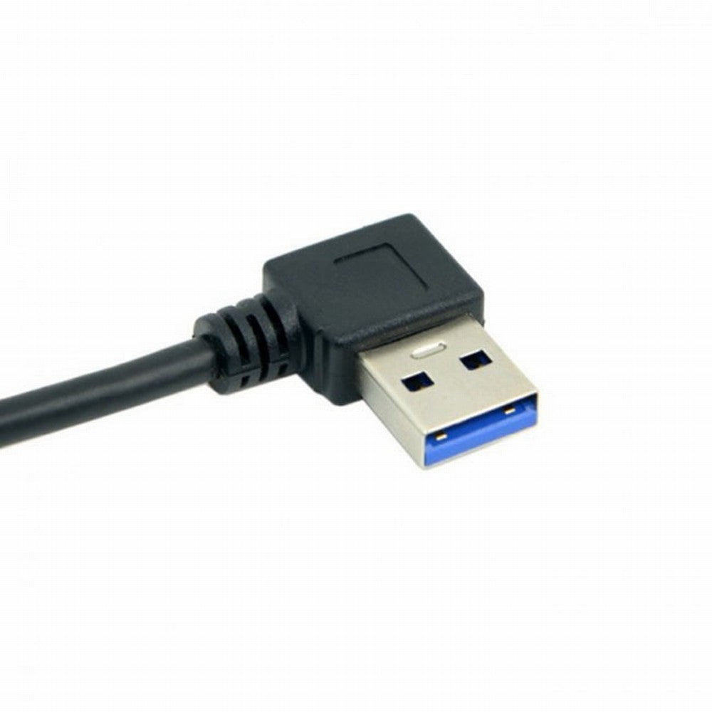 Chenyang 90 Degree Right Angled USB 3.0 A Type Male to Straight A Type Male Data Cable 40cm U3-069-RI