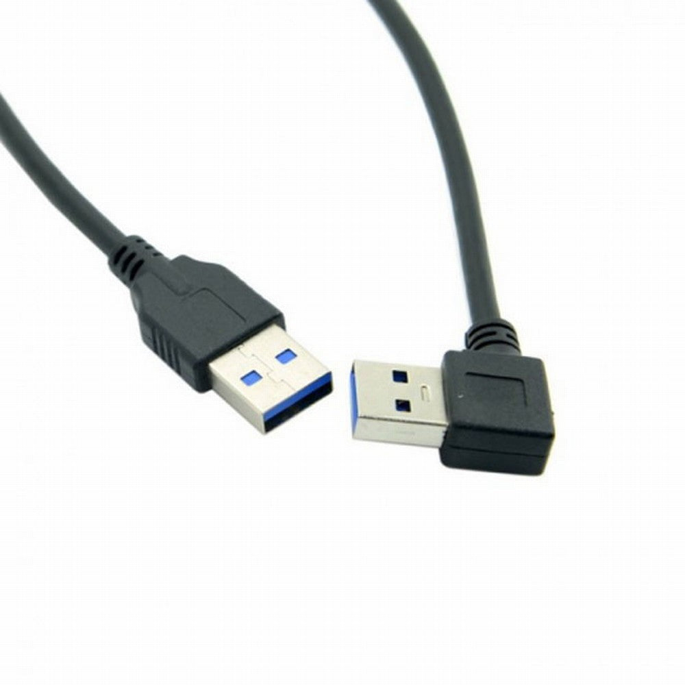 Chenyang 90 Degree Right Angled USB 3.0 A Type Male to Straight A Type Male Data Cable 40cm U3-069-RI