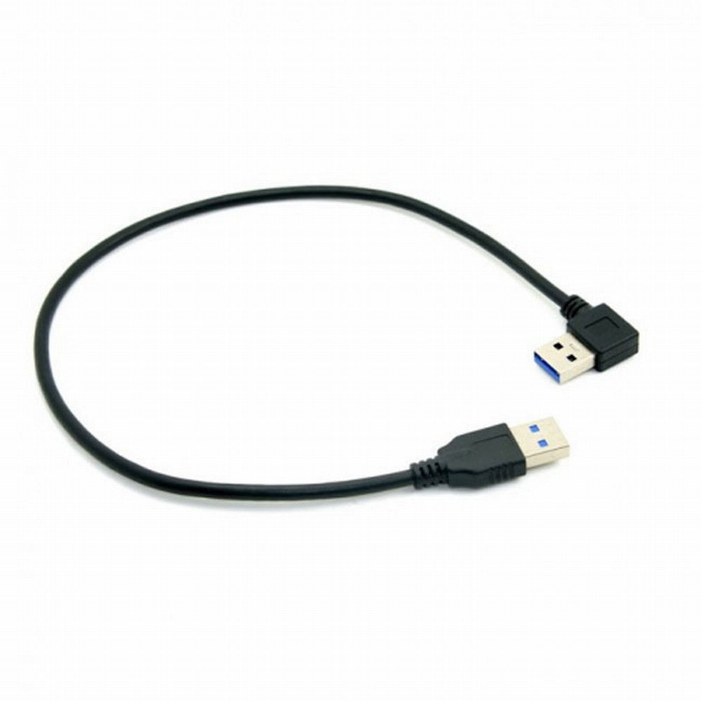 Chenyang 90 Degree Right Angled USB 3.0 A Type Male to Straight A Type Male Data Cable 40cm U3-069-RI