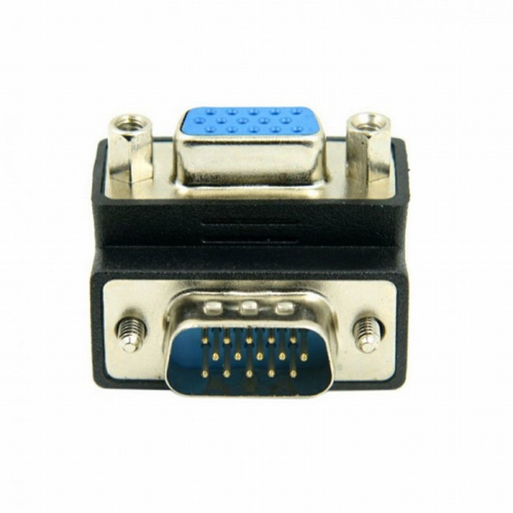 Chenyang 270 Degree Right Angled VGA SVGA 15pin Male To Female extension Adapter DB-002-DN