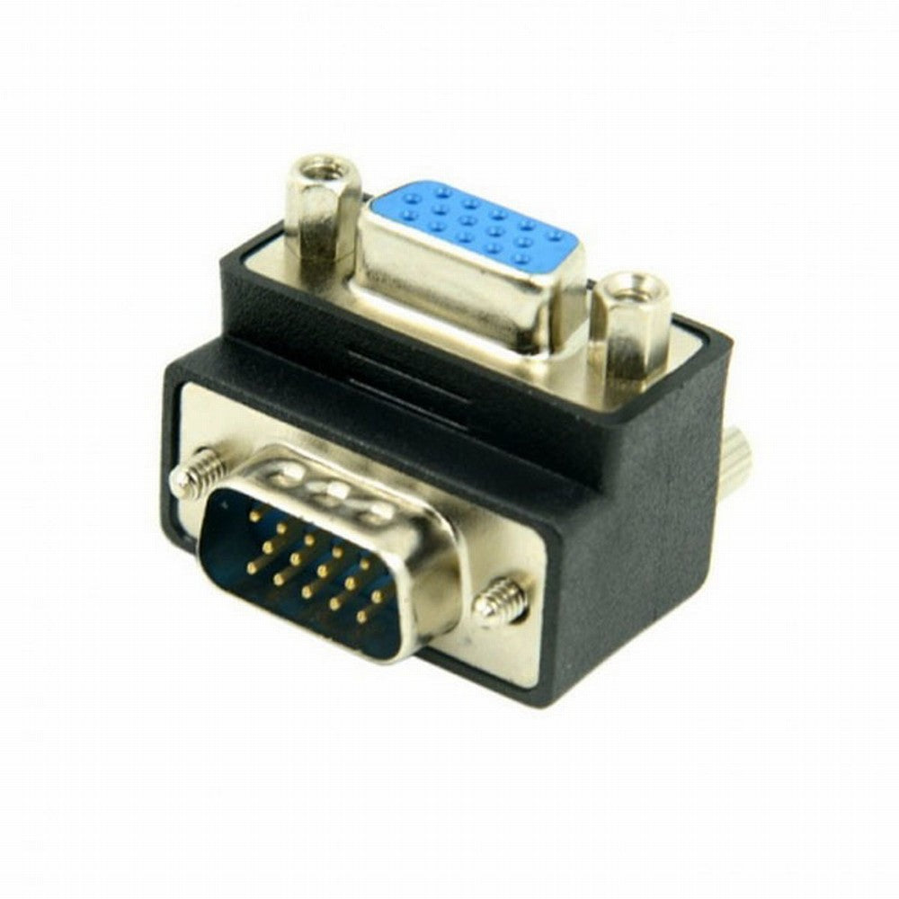 Chenyang 270 Degree Right Angled VGA SVGA 15pin Male To Female extension Adapter DB-002-DN