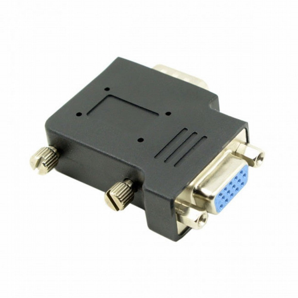 Chenyang Vertical Flat Right Angled 90 Degree VGA SVGA Male To Female extension Adapter BK DB-002-RI