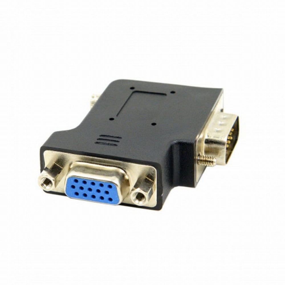 Chenyang Vertical Flat Left Angled 90 Degree VGA SVGA Male To Female extension Adapter DB-002-LE