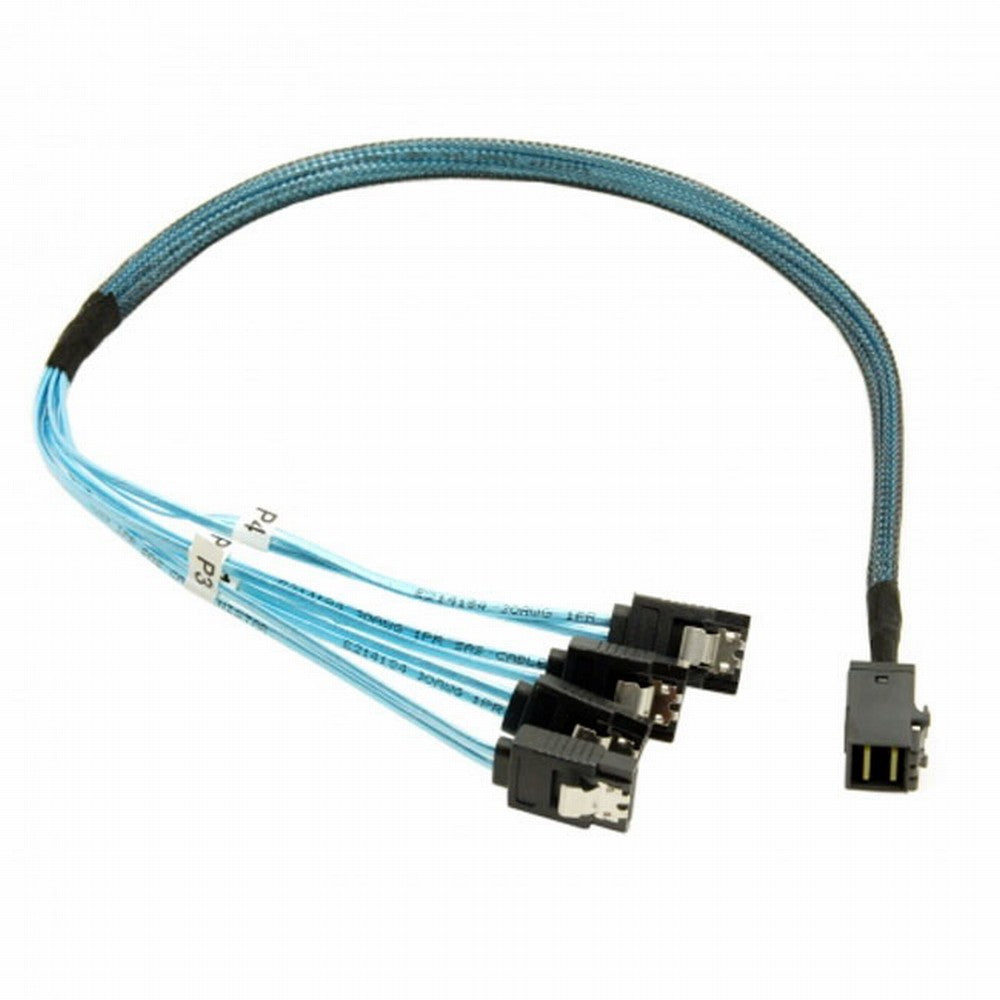 Chenyang Internal Mini SAS HD SFF-8643 Host to 4 SATA 7pin Target Hard Disk 6Gbps Data Server Raid Cable CC-SF-074