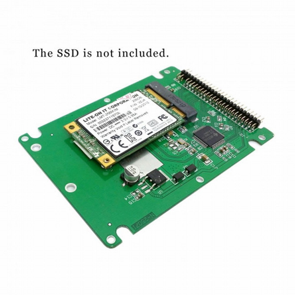 Chenyang mSATA mini PCI-E SATA SSD to 2.5 inch IDE 44pin Notebook Laptop hard disk case Enclosure White SA-106