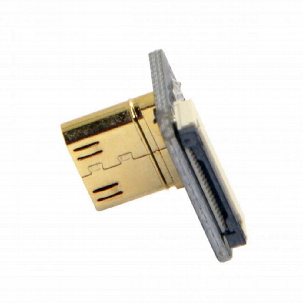 Chenyang CYFPVHDMI Mini HDMI Type C Male Connector Down Angled 90 Degree for FPV HDTV Multicopter Aerial Photography CN-017-DN