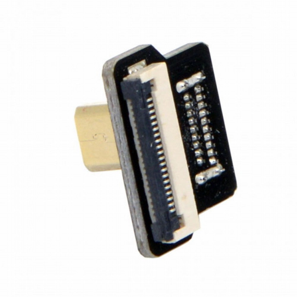 Chenyang CYFPVHDMI Micro HDMI Type D Male Down Angled 90 Degree for FPV HDTV Multicopter Aerial Photography CN-020-DN