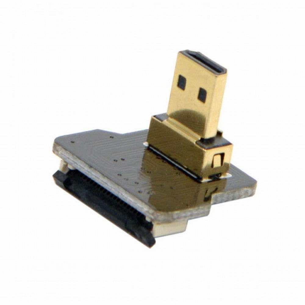 Chenyang CYFPVHDMI Micro HDMI Type D Male Up Angled 90 Degree for FPV HDTV Multicopter Aerial Photography CN-020-UP