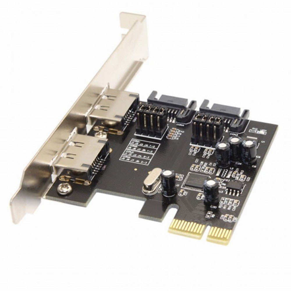 Chenyang PCI-E To 4 Ports SATA 3.0 ESATA PCIE SATA3 6Gbps Expansion Card PCI-E Adapter SA-078