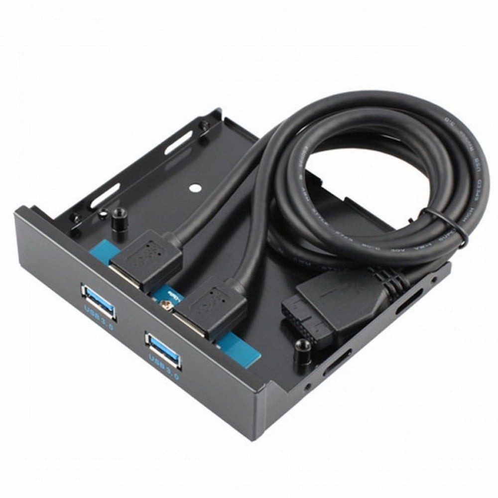 Chenyang USB 3.0 Dual Port Front Panel to Motherboard 20Pin Connector Cable for PC 3.5" Floppy Bay U3-045