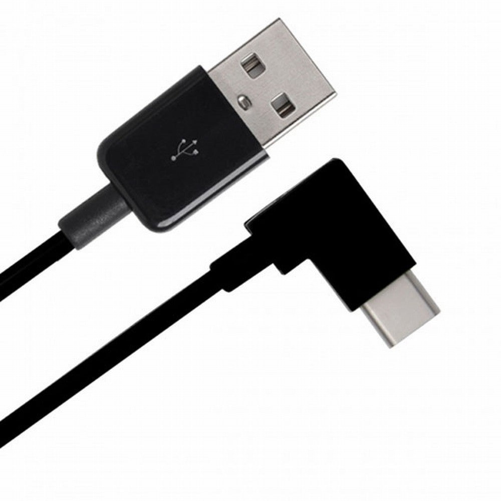 Chenyang Right Angled Type C USB-C to USB 2.0 Cable 90 Degree Connector for Tablet  Mobile Phone CC-UC-011-BK