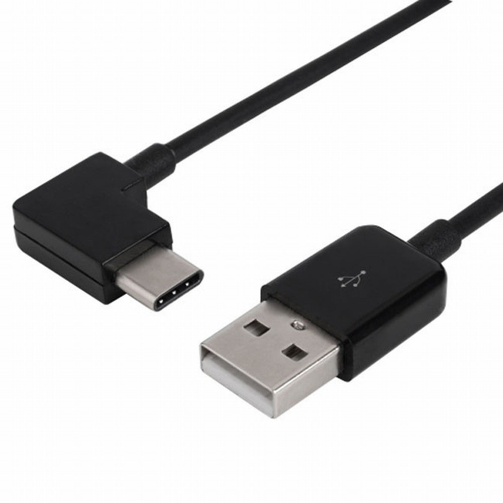 Chenyang Right Angled Type C USB-C to USB 2.0 Cable 90 Degree Connector for Tablet  Mobile Phone CC-UC-011-BK