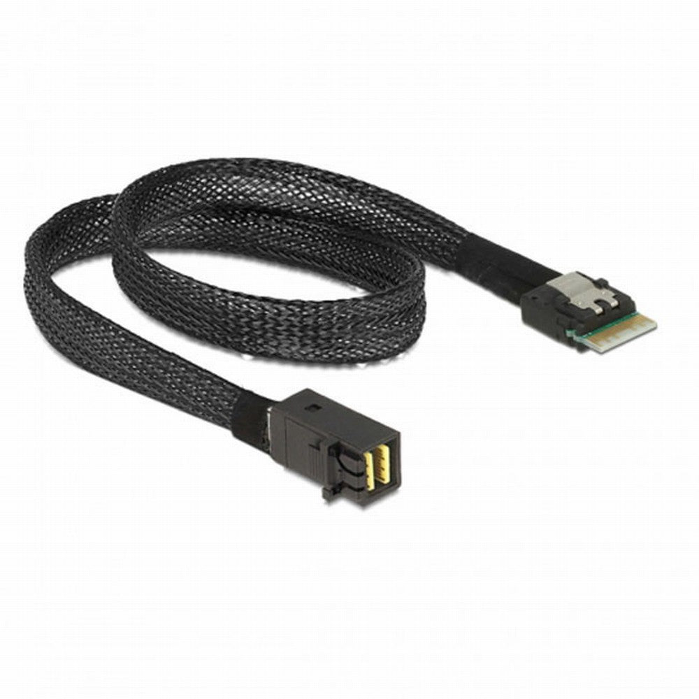 Chenyang Slim Line SAS 4.0 SFF-8654 4i 38pin Host to HD Mini SAS 4i SFF-8643 36pin Target Cable 50cm SF-098