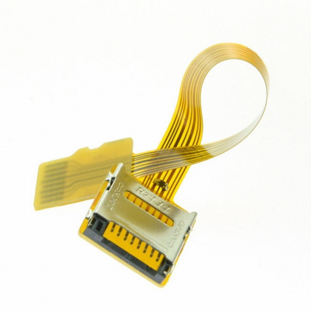 Chenyang Micro SD TF Memory Card Kit Male to Female Extension Soft Flat FPC Cable Extender 10cm EP-077